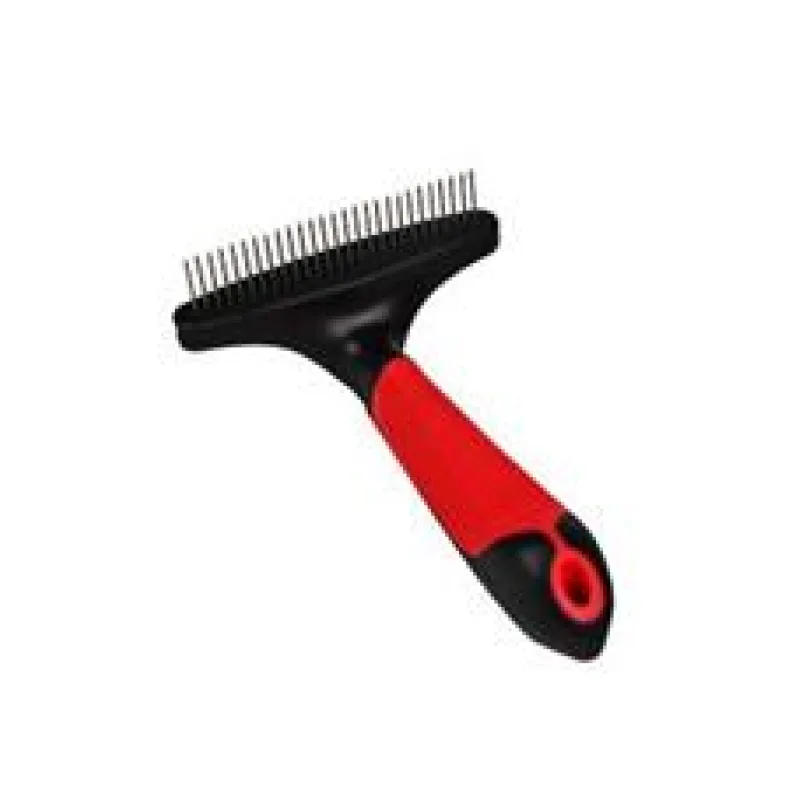 Hrablo s otočnými zuby červená/černá L