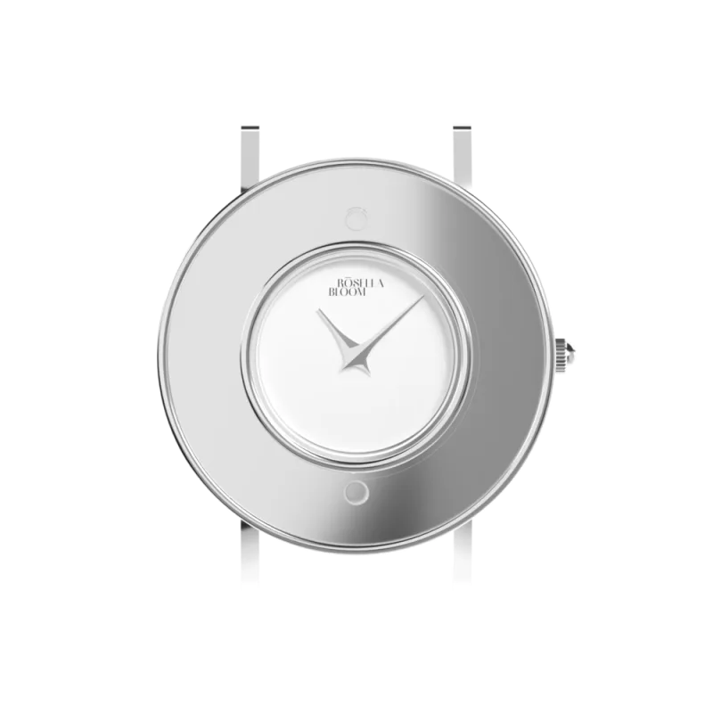 Stříbrné pouzdro/bílý číselník RBR14C819-06XS