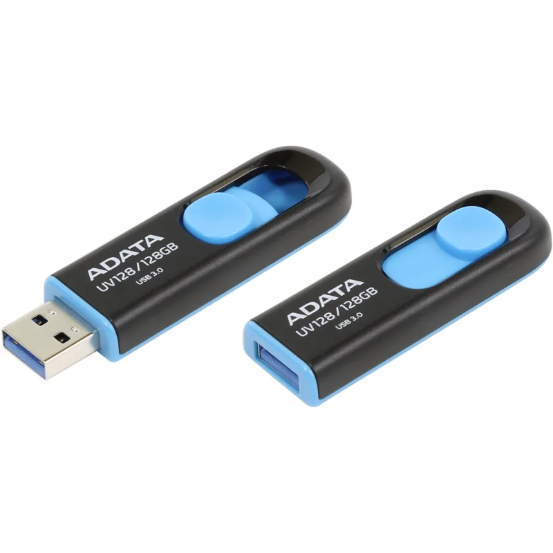 ADATA UV128/ 128GB/ USB 3.2/ USB-A/ Modrá AUV128-128G-RBE