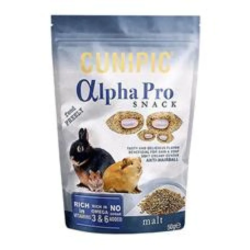 Cunipic Alpha Pro Snack Anti-Hairball Malt - slad 50 g