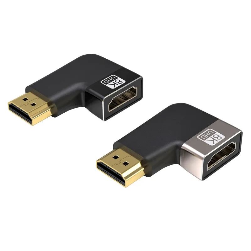 PREMIUMCORD Adaptér spojka 8K HDMI A - HDMI A, F/ M, do úhlu 90° - levá…