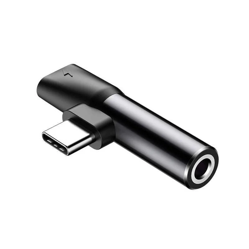 Baseus CATL41-01 Rozbočovač USB-C/ 3.5mm Jack Black 6953156282278