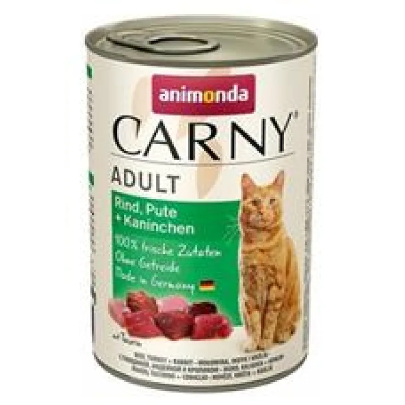 ANIMONDA konzerva CARNY Adult - hovězí, krůta, králík 800 g