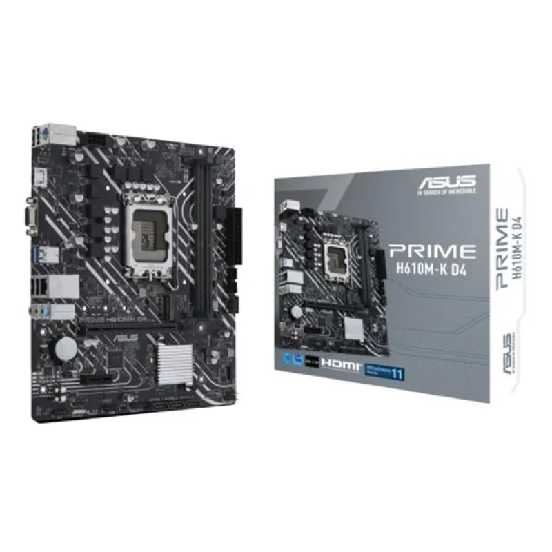 ASUS PRIME H610M-K D4 soc 1700 H610 DDR4 mATX M.2 HDMI D-sub 90MB1A10…