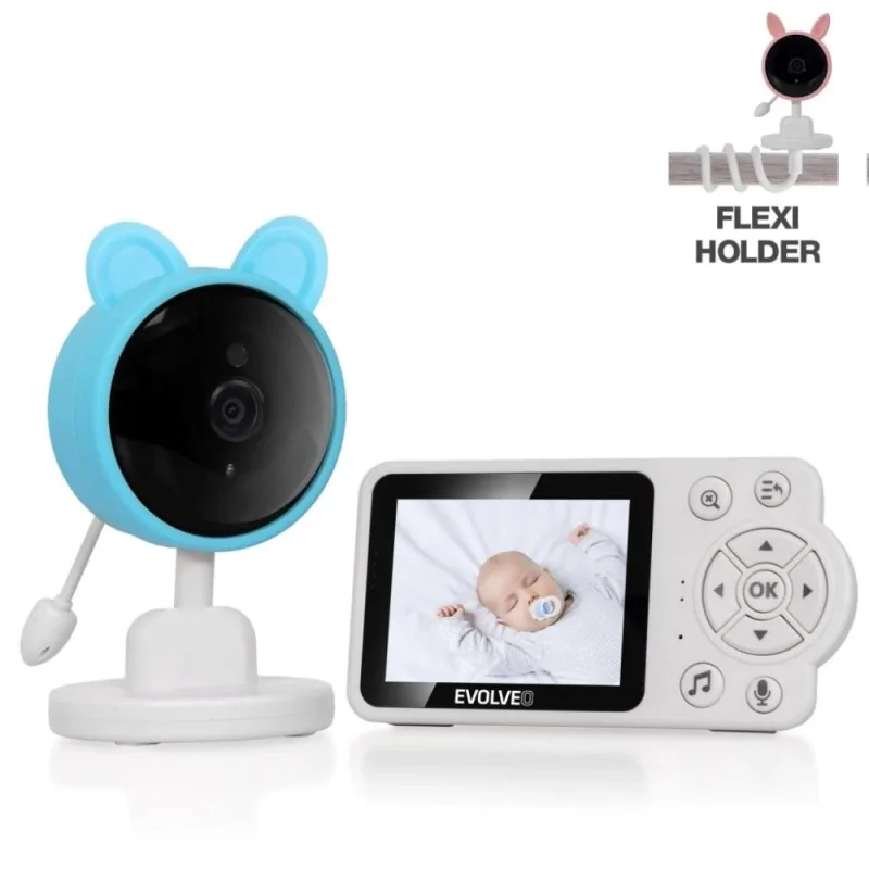 EVOLVEO Baby Monitor N3, detská videoopatrovateľka, modrá CAM-3B