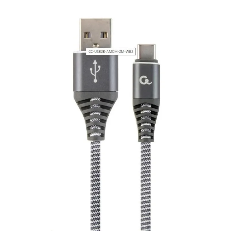 GEMBIRD CABLEXPERT USB 2.0 Kábel AM na typ C (AM/ CM), 2 m, opletený, …