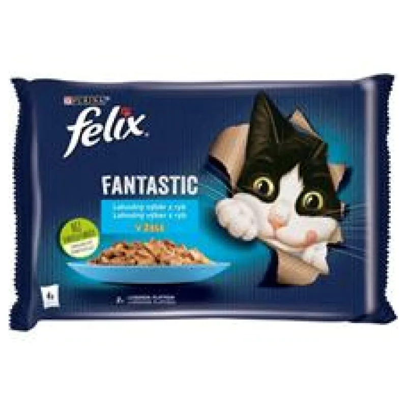 Felix cat kaps.-Fant.Multipack mořské hody v želé 4 x 85g