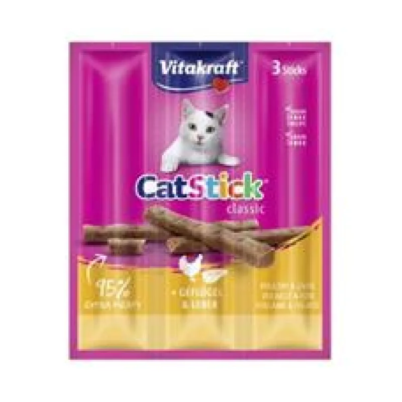 Vitakraft Cat poch. Stick Classic drůbež+játra 3x6g
