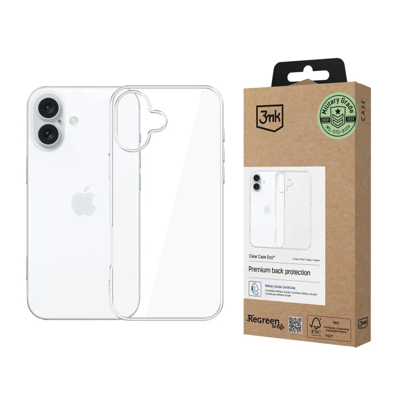 3mk ochranný kryt Clear Case Eco pro Apple iPhone 16 Plus 5903108597067