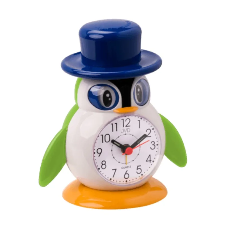 JVD Dětský budík JVD SR52.6 - tučňák s kloboukem