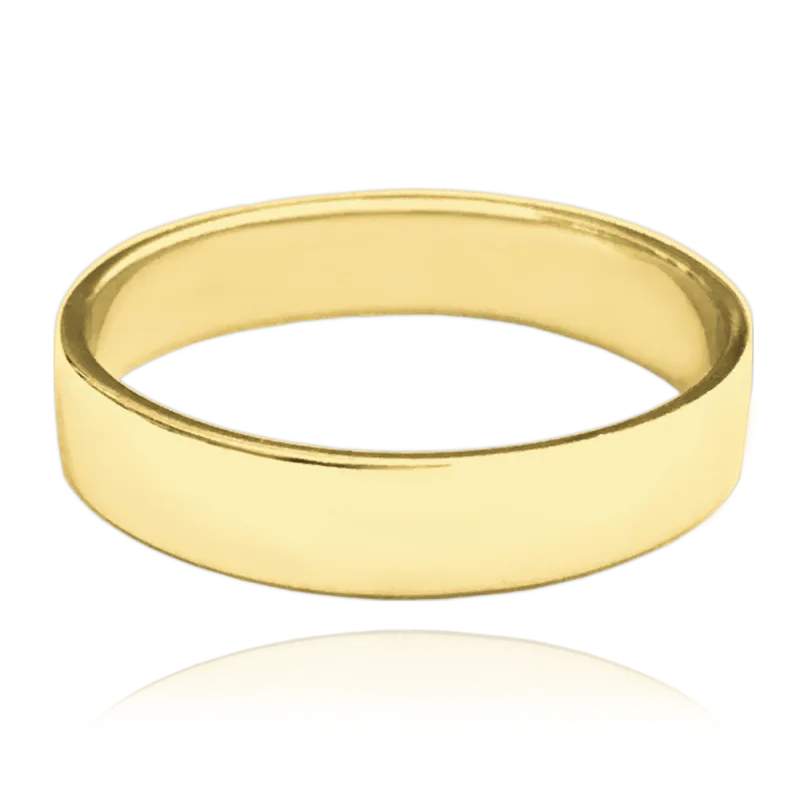 MINET+ Pozlacený stříbrný snubní prsten vel. 56 JMAN0138GR56