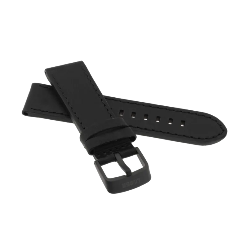 JVD Pánský kožený černý řemínek LOSER Infinity Star RLOS-I04