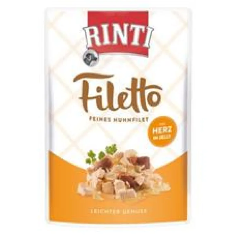 Rinti Dog Filetto kapsa kuře+kuřecí srdce v želé 100 g