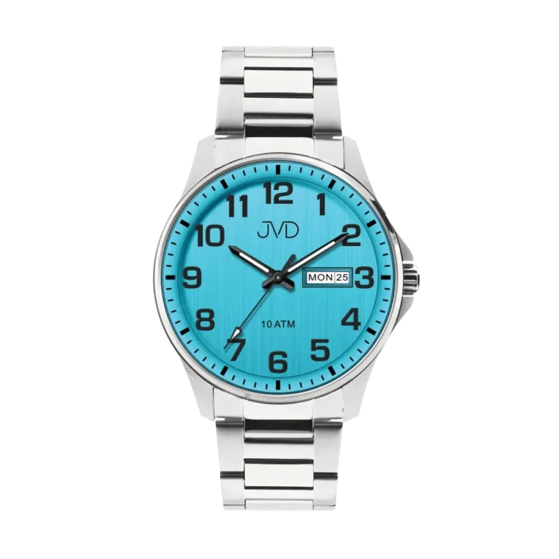 JVD Vodotěsné pánské hodinky se světle modrým číselníkem JVD JE611.6 10ATM