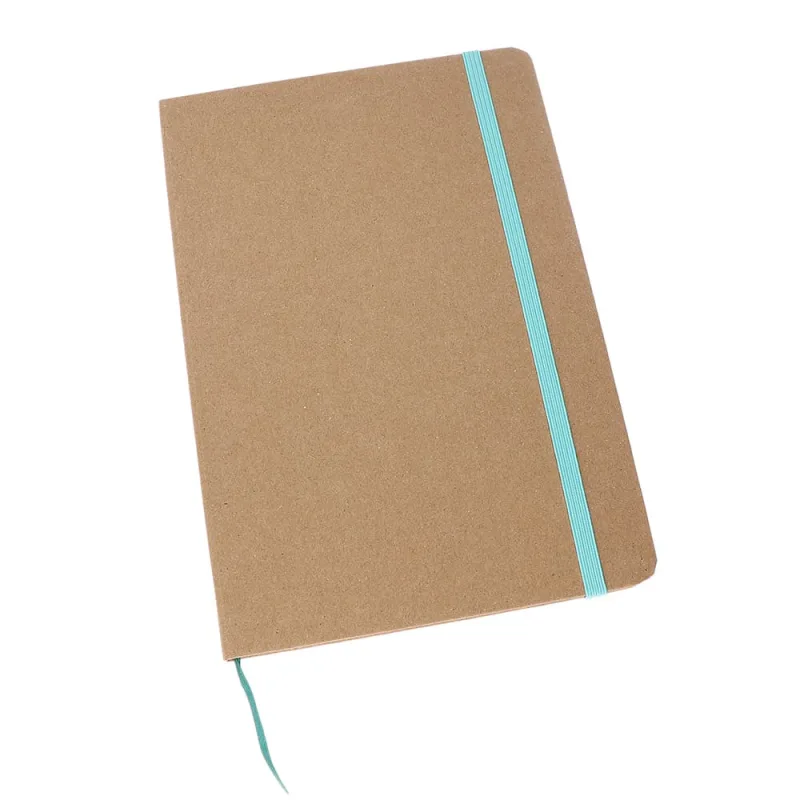 MPM Linkovaný poznámkový blok s deskami z recyklovatelného kraftového papíru Idah A5 - zelený G01.4305.40