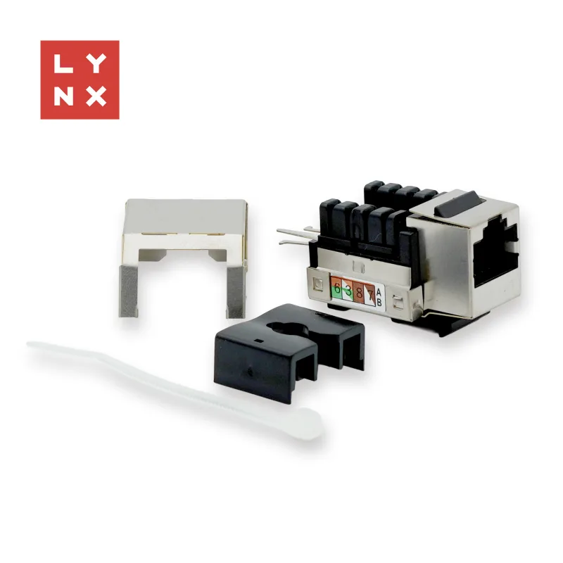 LYNX keystone STP Cat5e, 90 stp., stříbrný LX-KST-90-CAT5E-STP