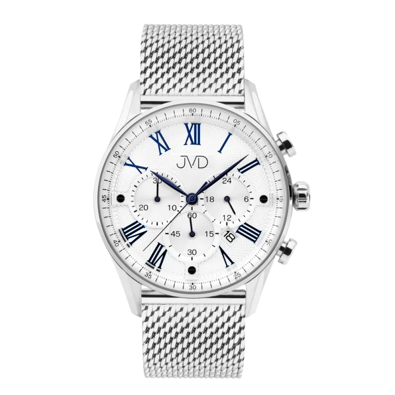 JVD Pánské náramkové hodinky JVD JE1001.2 s římskými číslicemi - chronograf 10ATM