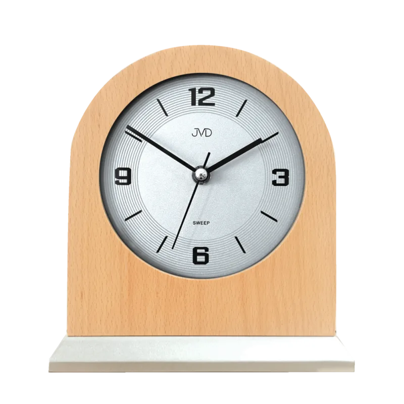 JVD Dřevěné retro netikající stolní retro hodiny JVD HS24012/68