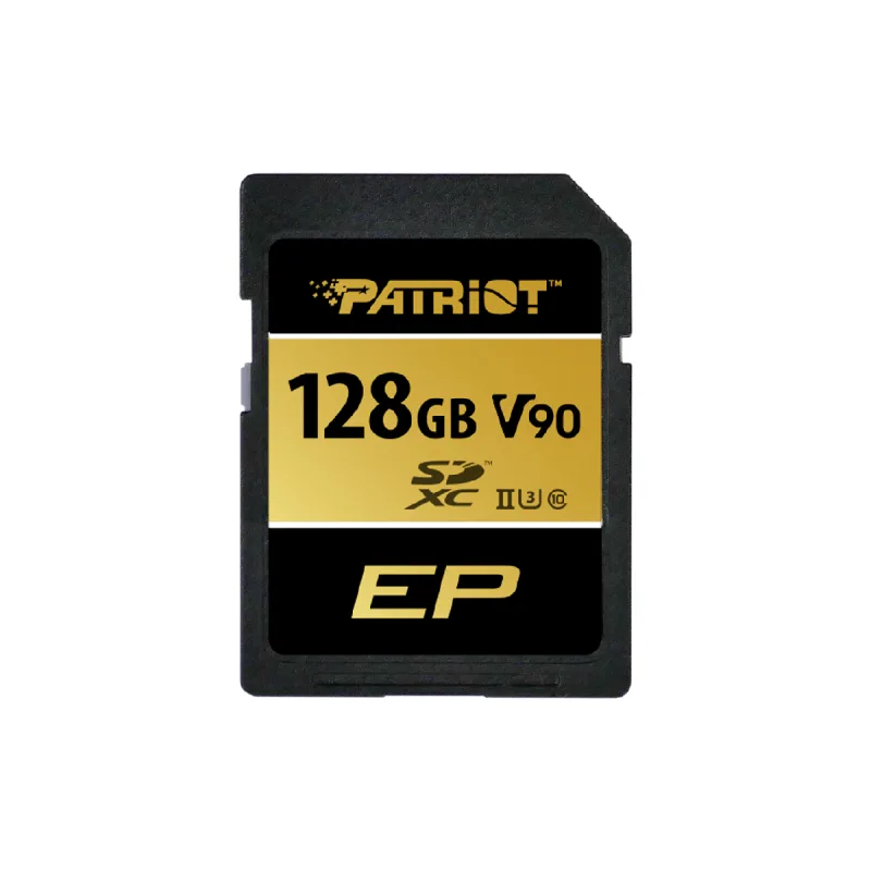 Patriot V90/ SDXC/ 128GB/ UHS-II U3/ Class 10/ + Adaptér PEF128GEP92SDX