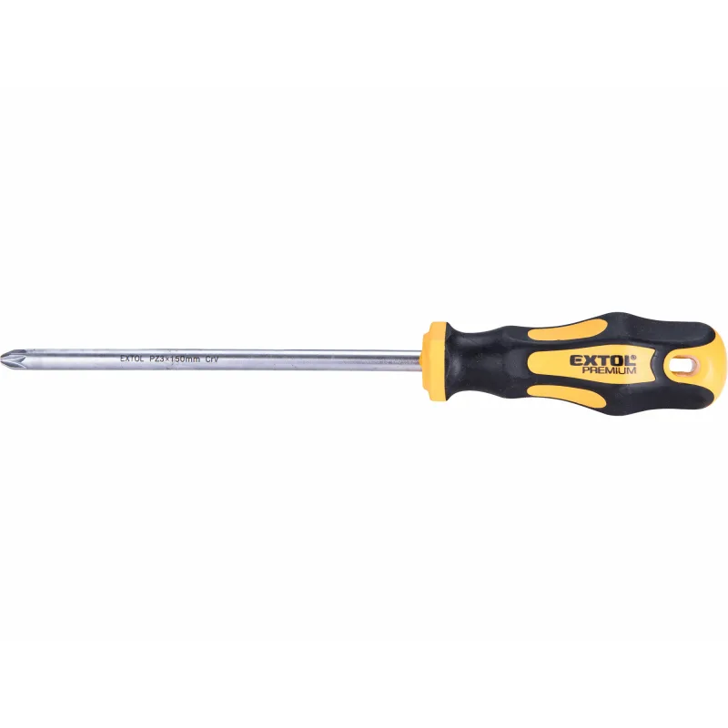 Skrutkovač krížový PH, magnetický, PZ3 x 150mm, CrV, EXTOL PREMIUM
