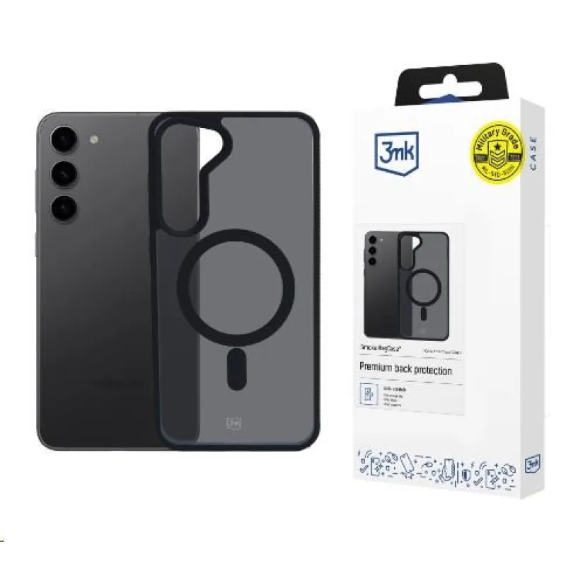 3mk ochranný kryt Smoke MagCase pro Samsung Galaxy S23+ 5903108563475