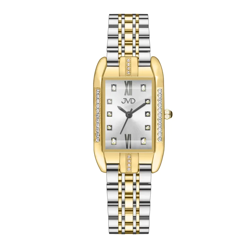 JVD Dámské zlacené módní designové náramkové hodinky JVD JZ217.5