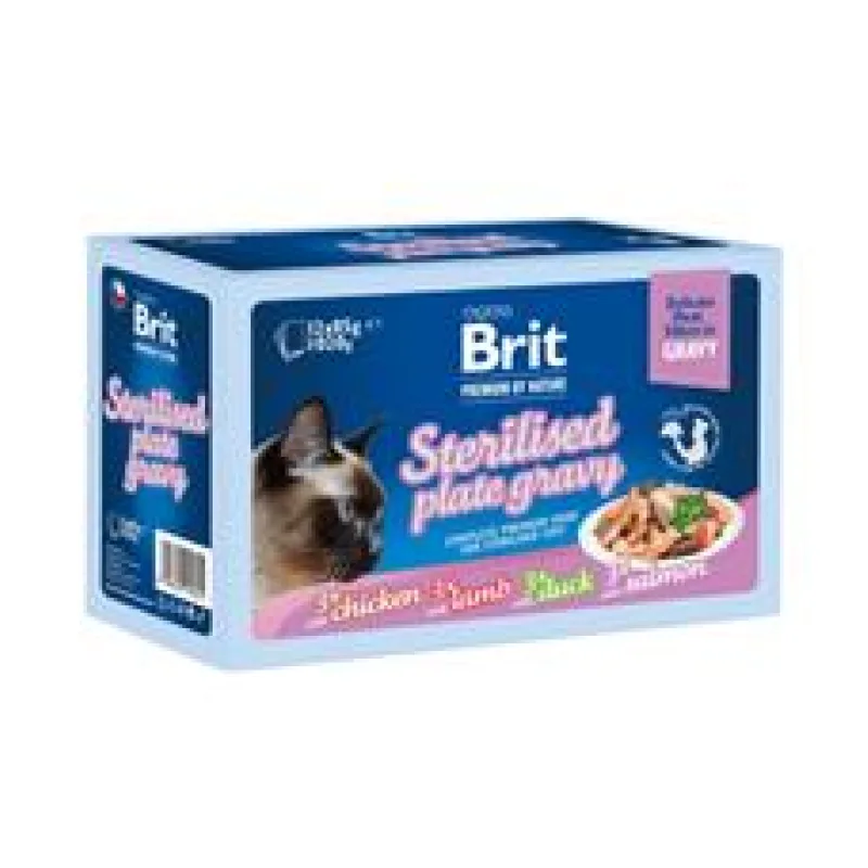 Brit Premium Cat D Fillets Gravy FamPlate Steril. 1020 g