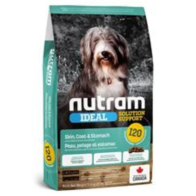 Nutram Ideal Sensitive Skin Coat Stomach Dog 2 x 11,4 kg - náhradní obal