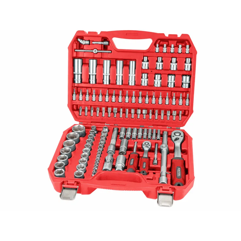 Sada nástrčných a zástrčných kľúčov 110-dielna, 1/4", 1/2", EXTOL PREMIUM