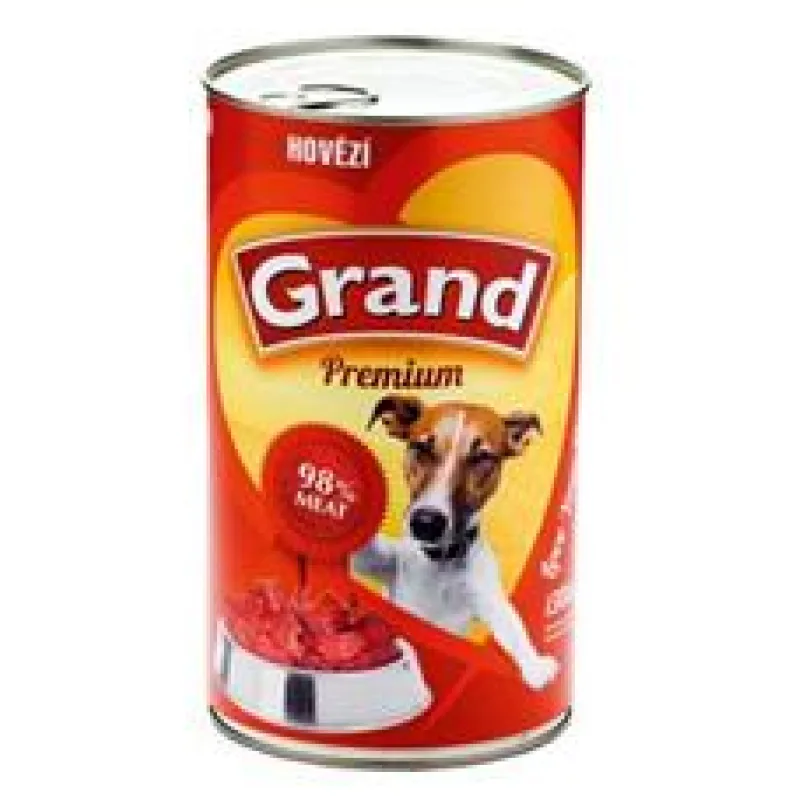GRAND konz. pes hovězí 850 g