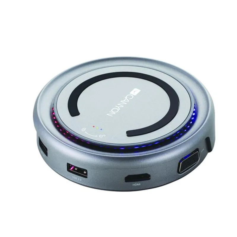 Canyon DS-7, Multiport Docking Station, 6 portov, USB-C + USB3.0 + USB2.0…