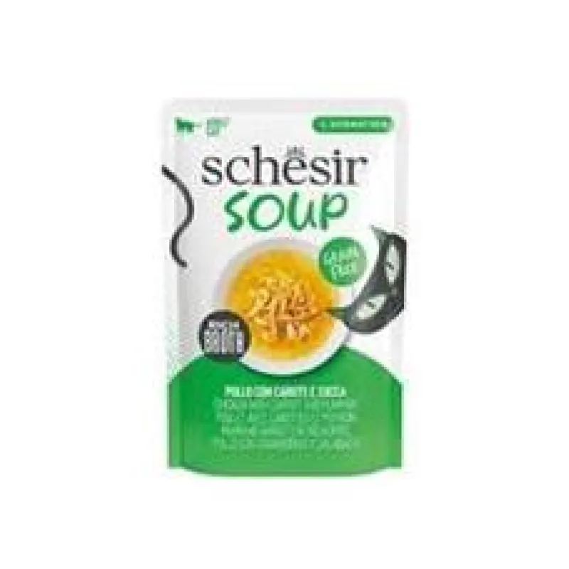 Schesir Cat kapsa Adult Soup kuře/mrkev/dýně 40g 40g
