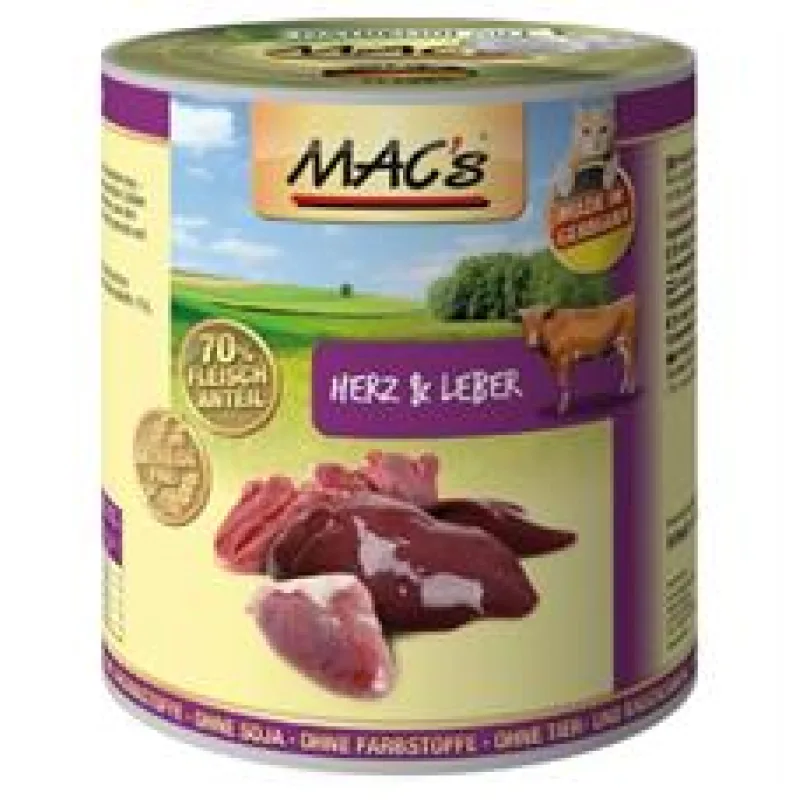 Konz. MACs Cat SRDCE a JÁTRA 800 g