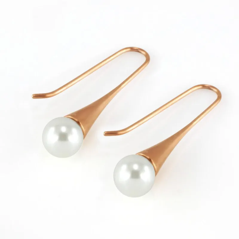 MPM Ocelové náušnice z chirurgické oceli Earrings 7928, Gold