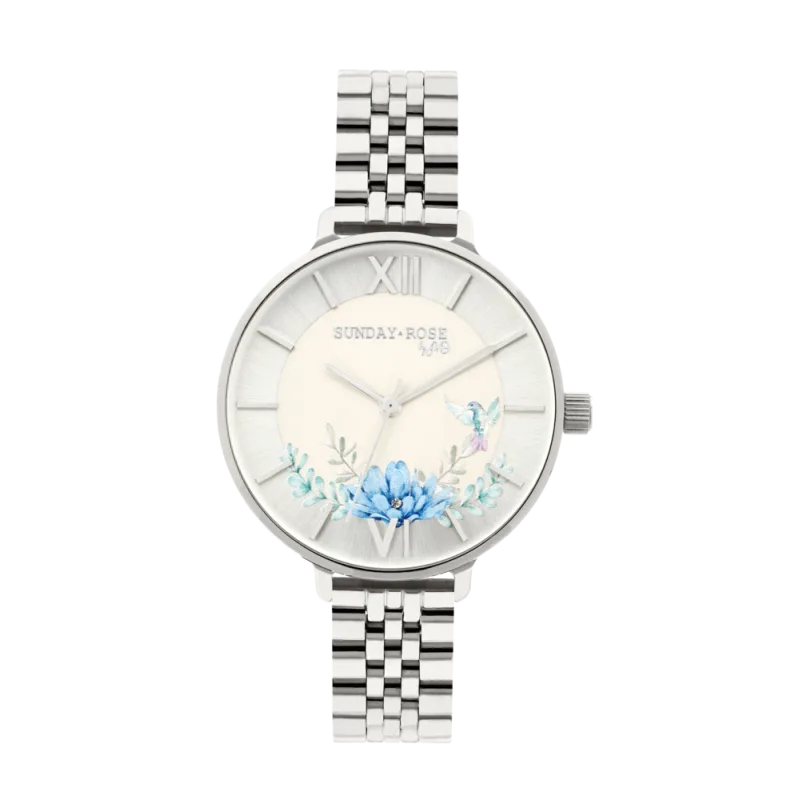 SUNDAY ROSE Dámské luxusní designové hodinky SUNDAY ROSE Spirit AZURE SUN-S16