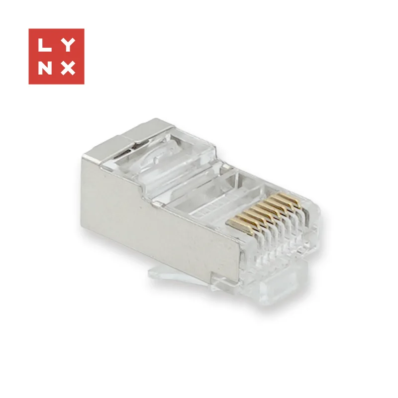 LYNX konektor STP Cat5e, 30µ, 100ks LX-CON-CAT5E-STP-30