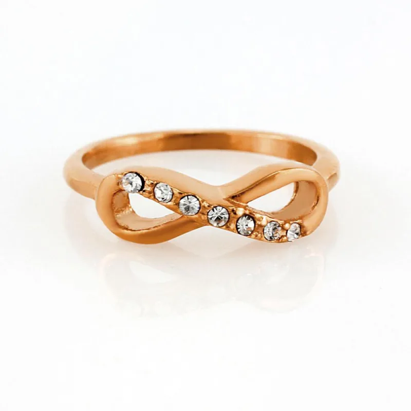 MPM Prsten z chirurgické oceli Ring 7838, Gold rose, size 57-58