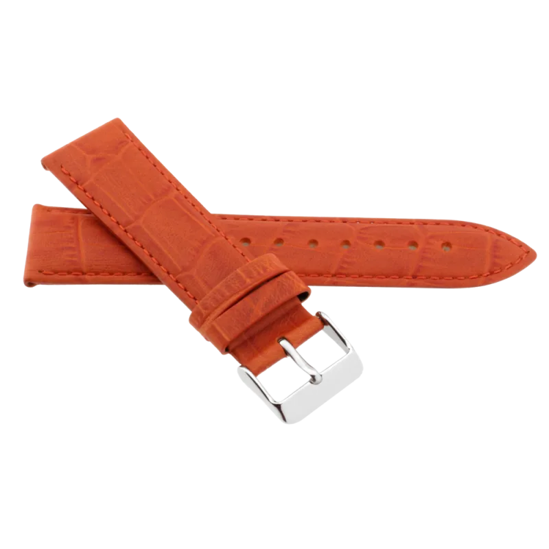 JVD Pánský hnědý kožený řemínek na hodinky R41710/24