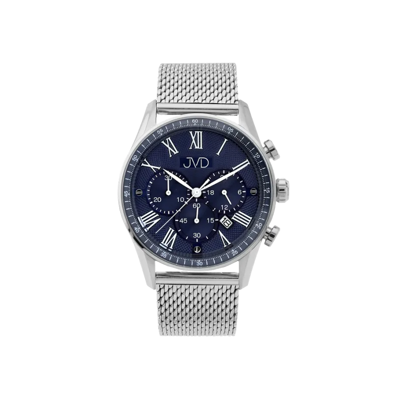 Pánské náramkové hodinky JVD JE1001.1 s římskými číslicemi - chronograf 10ATM