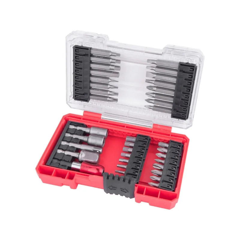 Bity a nástrčné kľúče, sada 37ks, magnetický nadstavec, plastová krabička, EXTOL PREMIUM