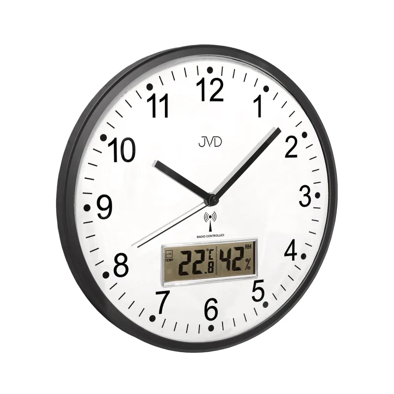 Přesné rádiem řízené nástěnné hodiny JVD RH78.2