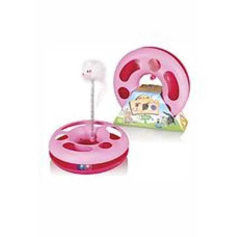 Hračka kočka Speedy ball s myší na pružině 1 ks