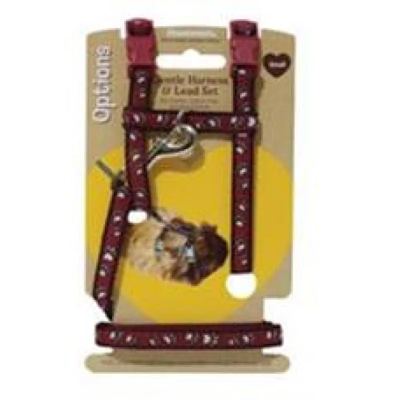 Postroj hlod.nylon s vodítkem,tlapky/mix b. Rosewood S