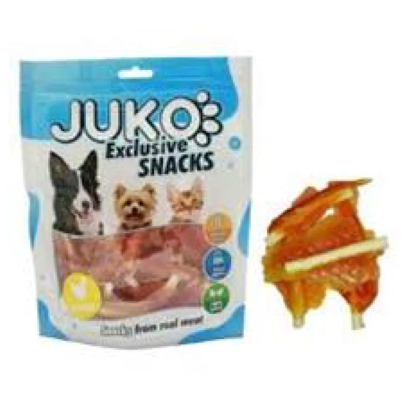 Mini Chicken Soft Jerky with Calcium Bone JUKO Snacks 250g