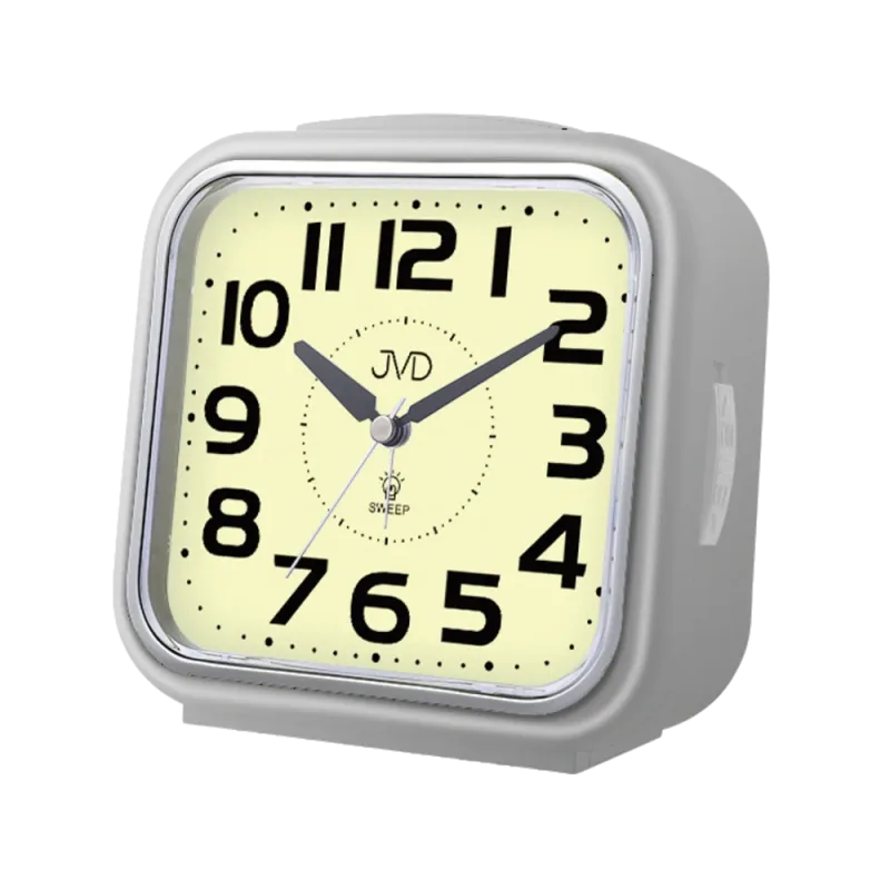JVD Ručkový netikající tichý budík s luminiscenčním číselníkem JVD SRP2402.3