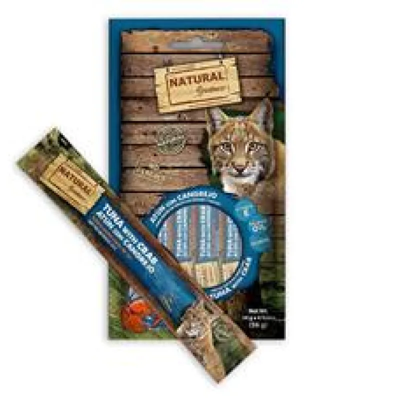 Natural Greatness Creamy HAIR & SKIN, funkční pamlsek - tuňák, krab 4 x 14g