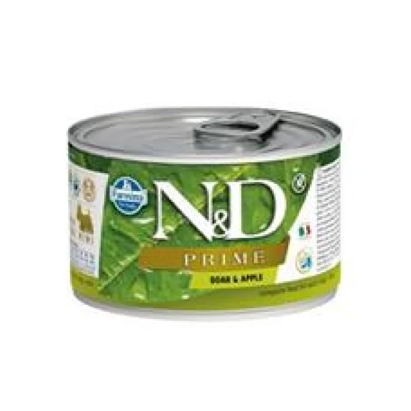 N&D DOG PRIME Adult Boar & Apple Mini 140 g + 1 ks ZDARMA