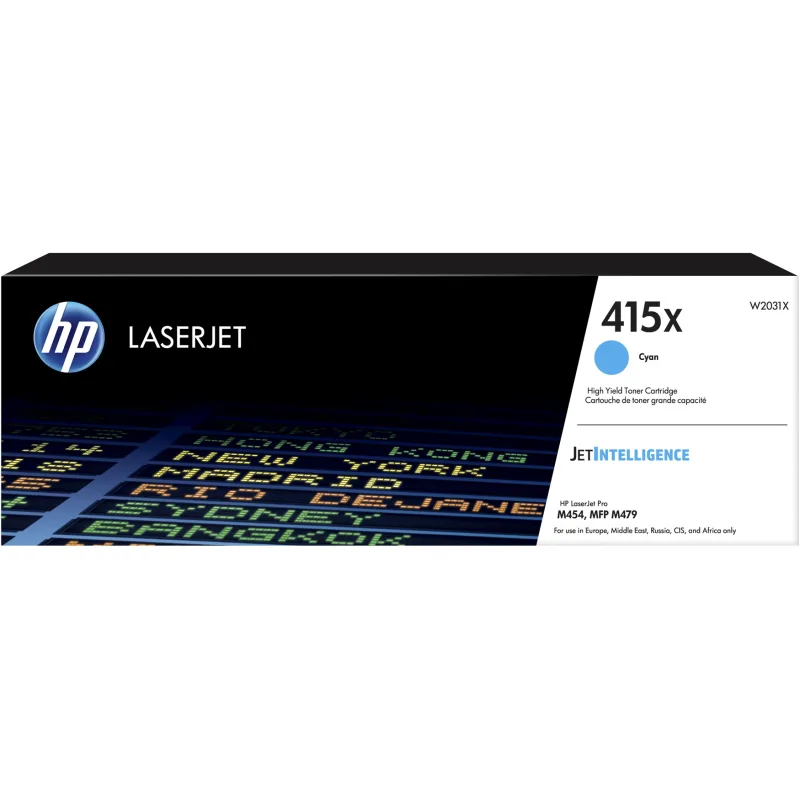 HP 415X Cyan LaserJet Toner Cartridge, W2031X W2031X