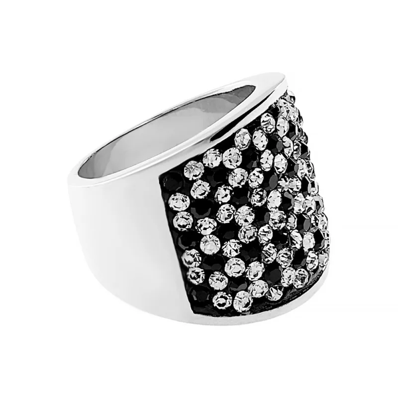 MPM Dámský ocelový nerezový prsten 5289 (velikost 57) - stříbrné barvy