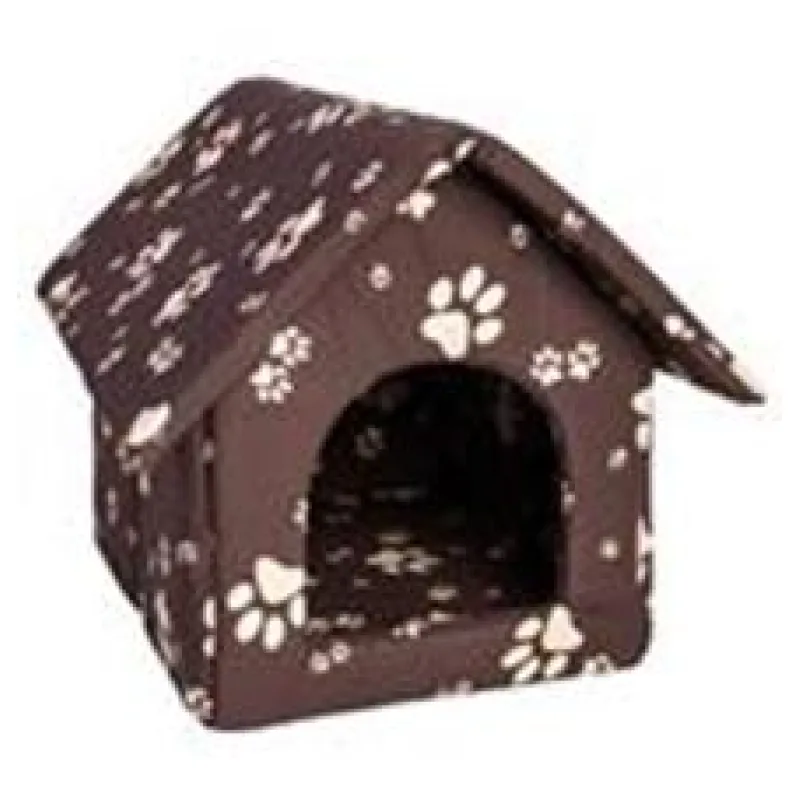 Bouda bavl.Tlapka hnědo/béžová-rozklad rozklad 50 x 60 cm